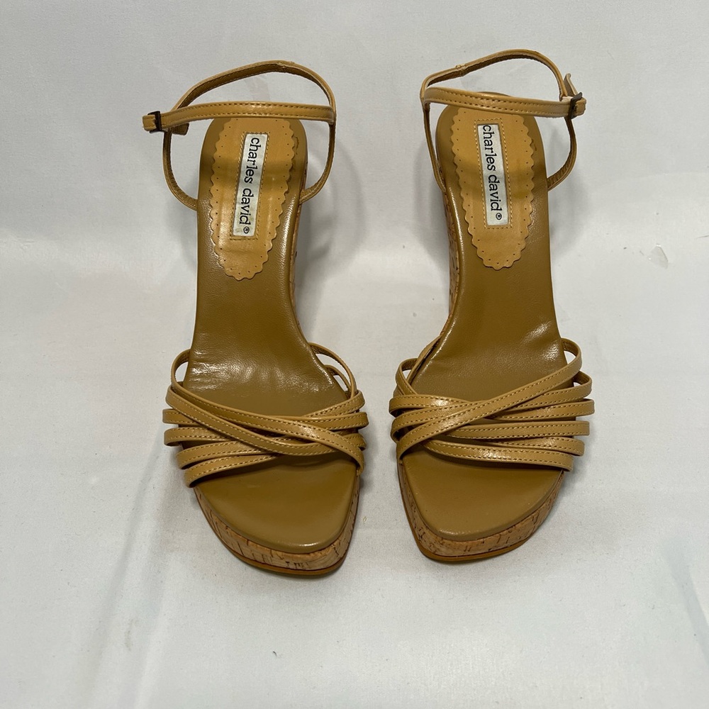 es David Wedges, Tan, Size 7